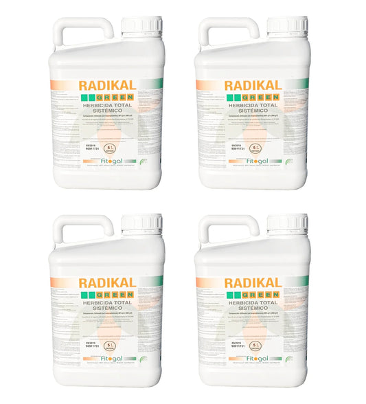 Désherbant Radikal 4 X 5 Litres pour jardin